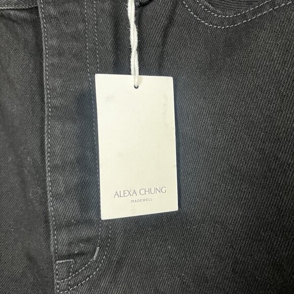 Alexa Chung for Madewell High-Rise Straight Jean Outridge Wash Black Size 28 NEW - Picture 5 of 14